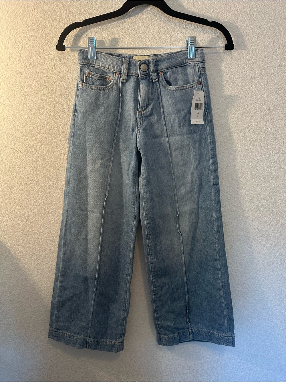 Girls DL1961 Jeans Size 8, Nini Wide Leg Front Seam